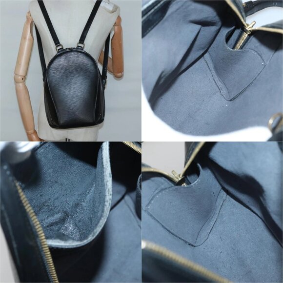 LOUIS VUITTON Epi Mabillon Backpack Black M52232 LV Auth - Picture 14 of 15